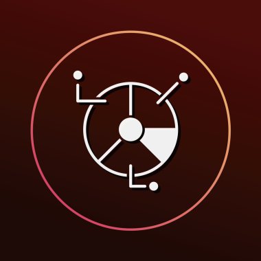 Bilgi grafik simge vektör çizim
