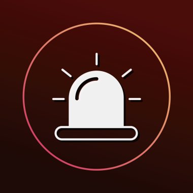 Alarm simgesi vektör illüstrasyonu
