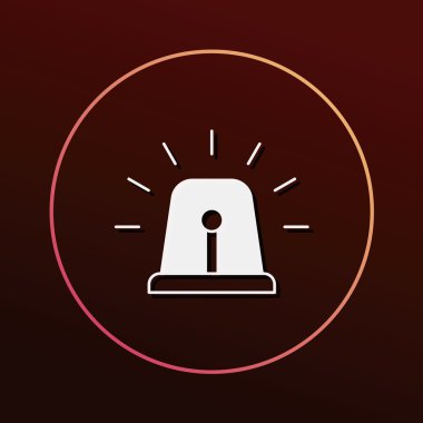 Alarm simgesi vektör illüstrasyonu