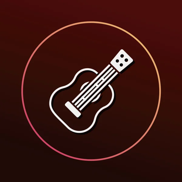 Gitarr ikon vektor illustration — Stock vektor