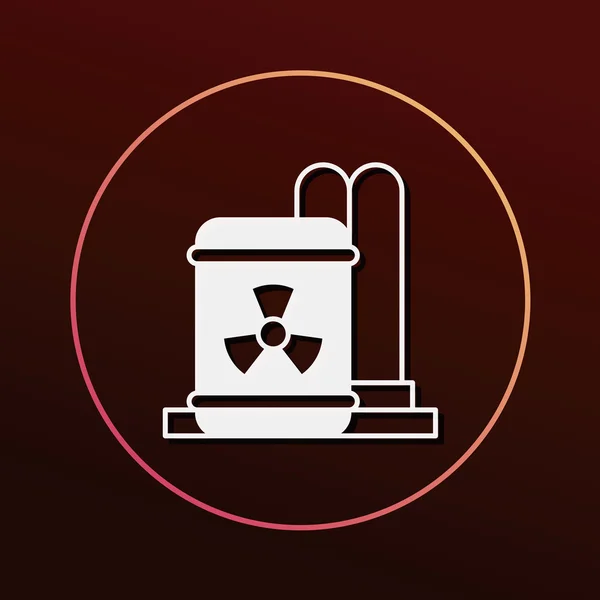 Illustration vectorielle icône énergie nucléaire — Image vectorielle