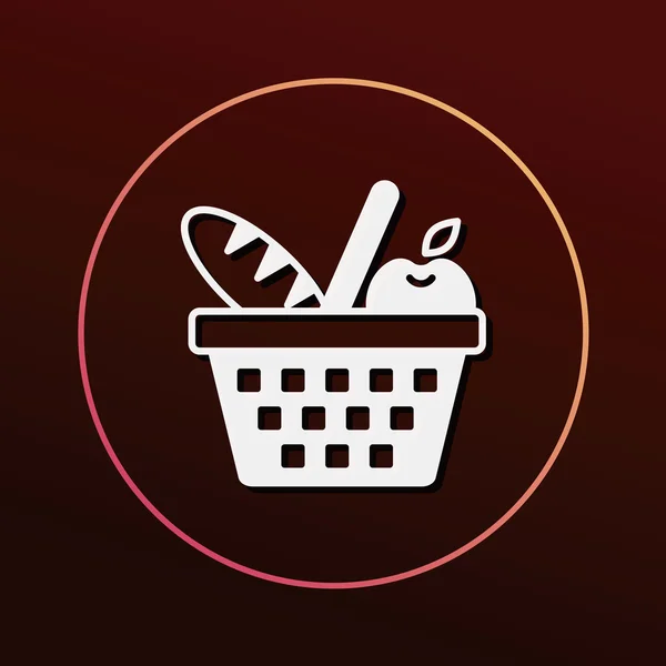 Picnic basket icon — Stock Vector © vectorchef 81244970