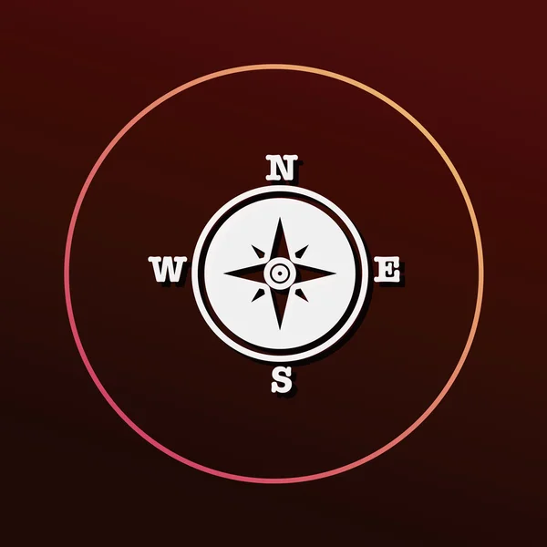 Compass icon vector illustration — Stock Vector