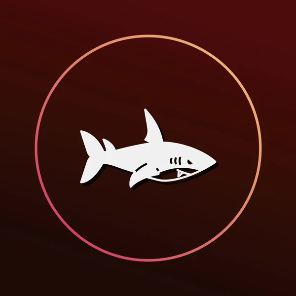 Shark icon vector illustration — Stock Vector