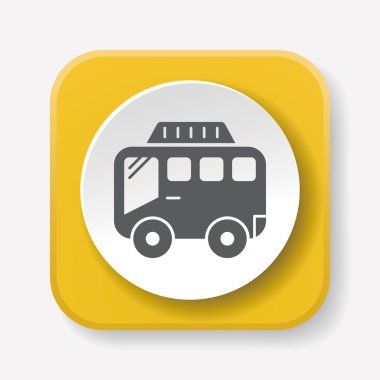 kamp van simge vektör çizim