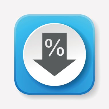 Satış indirim simge vektör çizim