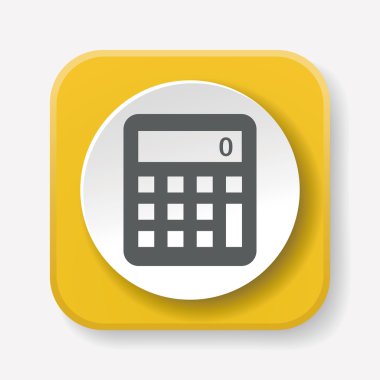 hesap makinesi simgesi vektör illüstrasyonu