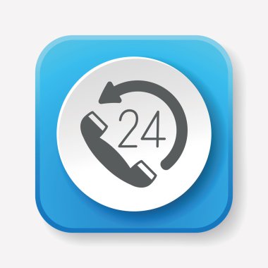 Müşteri servis simgesi vektör illüstrasyonu