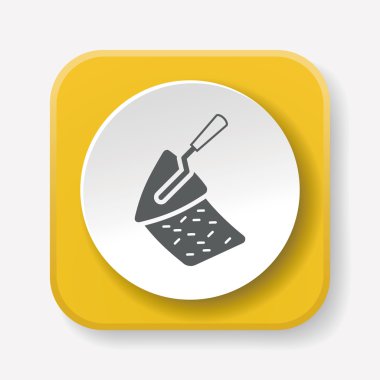 kürek simgesi vektör illüstrasyonu