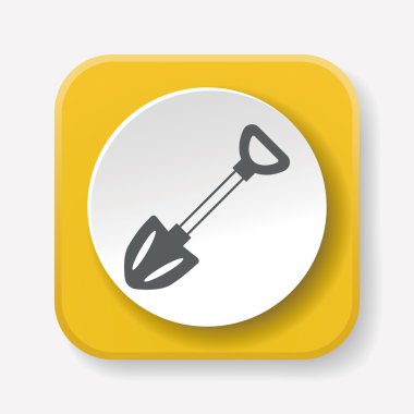 kürek simgesi vektör illüstrasyonu