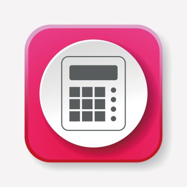 hesap makinesi simgesi vektör illüstrasyonu