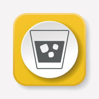 kahve simge vektör çizim buz