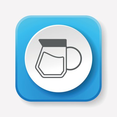 Kettle simge vektör illüstrasyonu