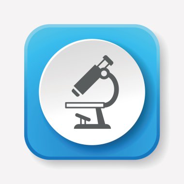 Mikroskop simgesi vektör çizimi