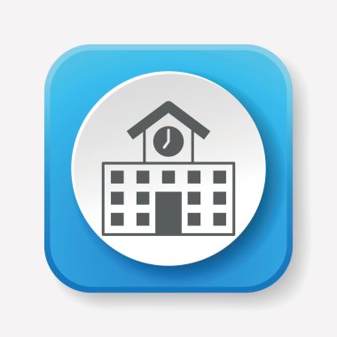 okul simgesi vektör illüstrasyonu