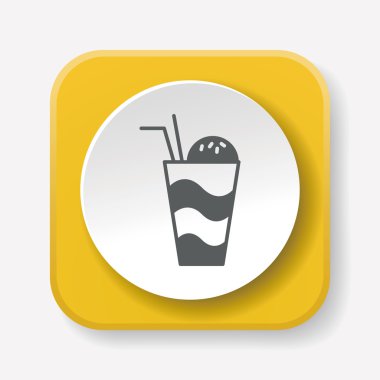 kahve simge vektör çizim buz