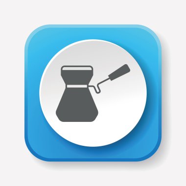 kahve makinesi ikon vektör illüstrasyonu