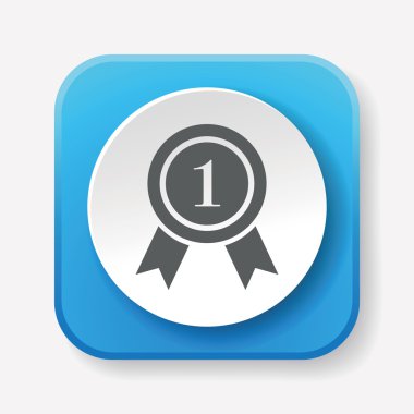 Madalya ikon vektör illüstrasyonu