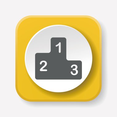 Podyum ikon vektör illüstrasyonu