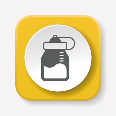 su şişesi simge vektör çizim