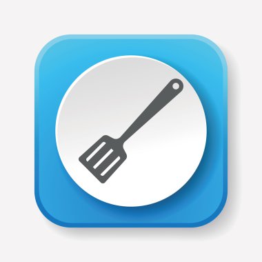 spatula simgesi vektör illüstrasyonu