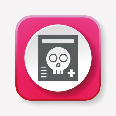 X-ışınları simge vektör çizim