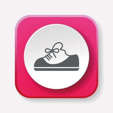 spor ayakkabı ikonu vektör illüstrasyonu