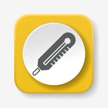 termometre simgesi vektör illüstrasyonu