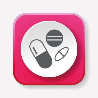 Tıp simgesi vektör illüstrasyonu