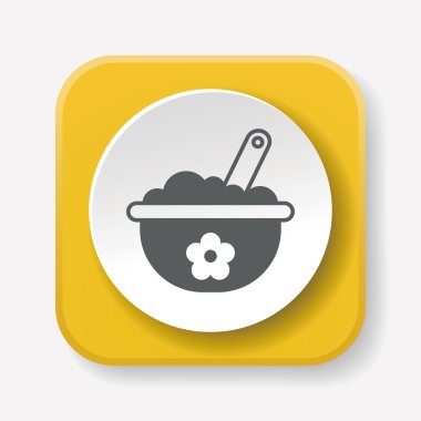 Bebek kase simge vektör çizim