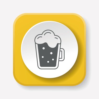 içki ikonu vektör illüstrasyonu