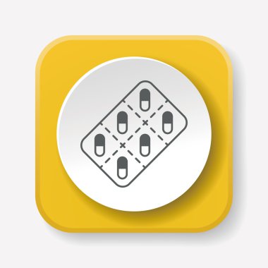 Tıp simgesi vektör illüstrasyonu