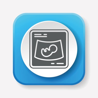 X-ışınları simge vektör çizim