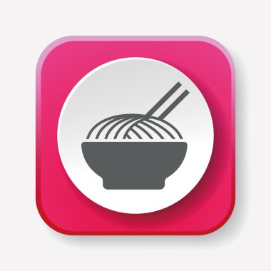 şehriye ikonu vektör illüstrasyonu