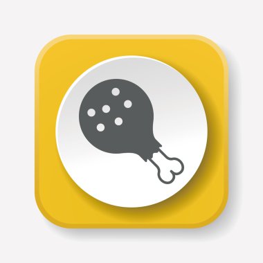 tavuk simgesi vektör illüstrasyonu