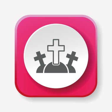 Cadılar Bayramı mezar simge vektör çizim