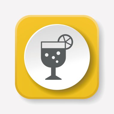 doğum günü içki simge vektör çizim