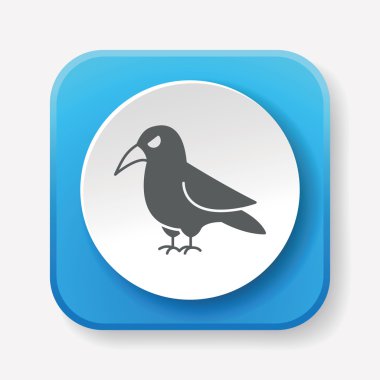 Cadılar Bayramı kuş simge vektör çizim