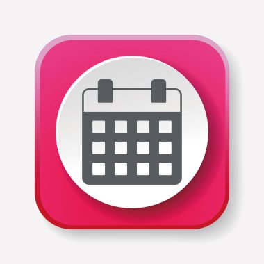 Takvim simgesi vektör illüstrasyonu