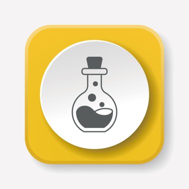 Cadılar Bayramı zehir simge vektör çizim