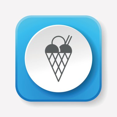 dondurma ikonu vektör illüstrasyonu