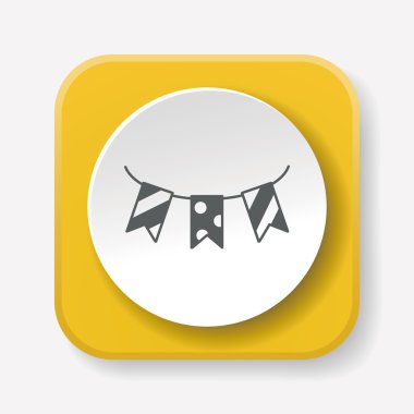 doğum günü Şerit simge vektör çizim