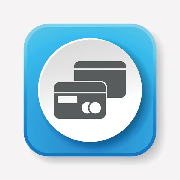 Credit card icon vector illustration — Stock Vector