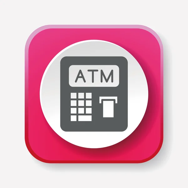 Ilustração do vetor do ícone do ATM —  Vetores de Stock