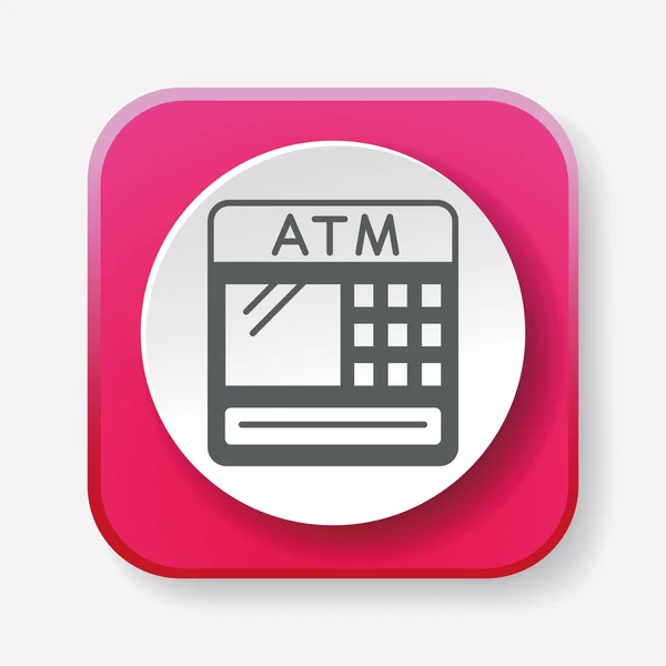 Atm icon vektor illustration — Stockvektor