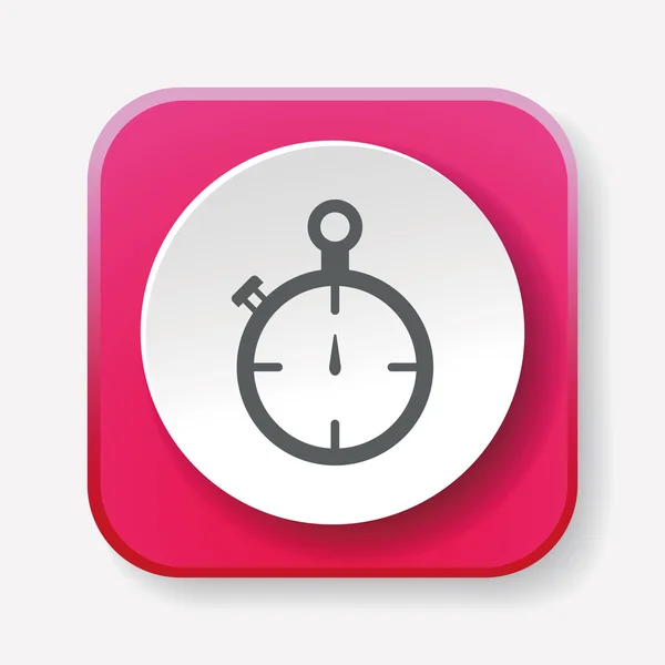 Stopwatch icono vector ilustración — Vector de stock