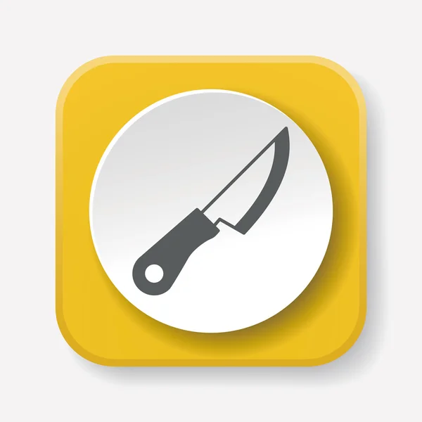 Cuchillo icono vector ilustración — Archivo Imágenes Vectoriales