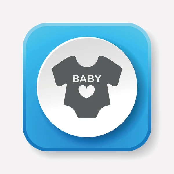 Icono de ropa de bebé vector ilustración — Archivo Imágenes Vectoriales