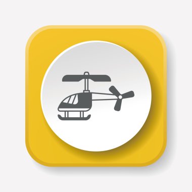 oyuncak helikopter simge vektör çizim
