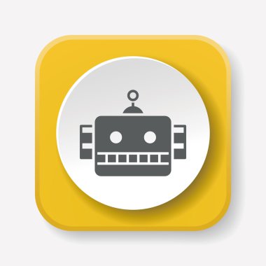 oyuncak robot simge vektör çizim